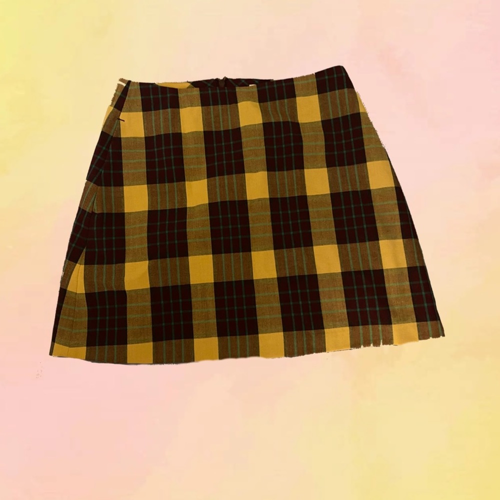 WILFRED PLAID SKIRT